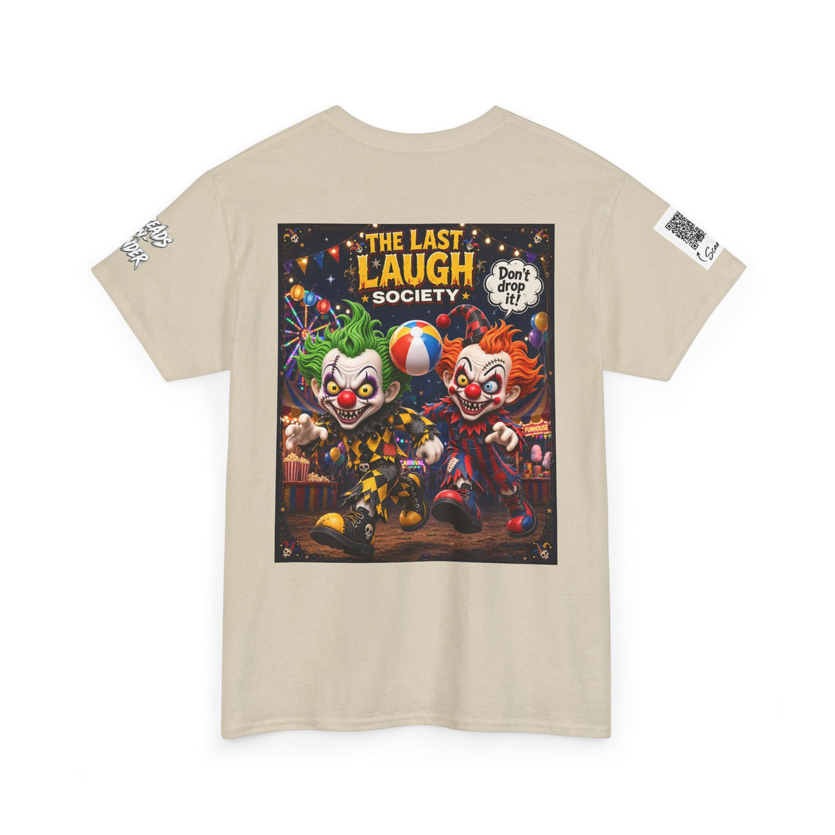 The Last Laugh Society Tee #137 — Carnival Clown Horror Graphic T-Shirt