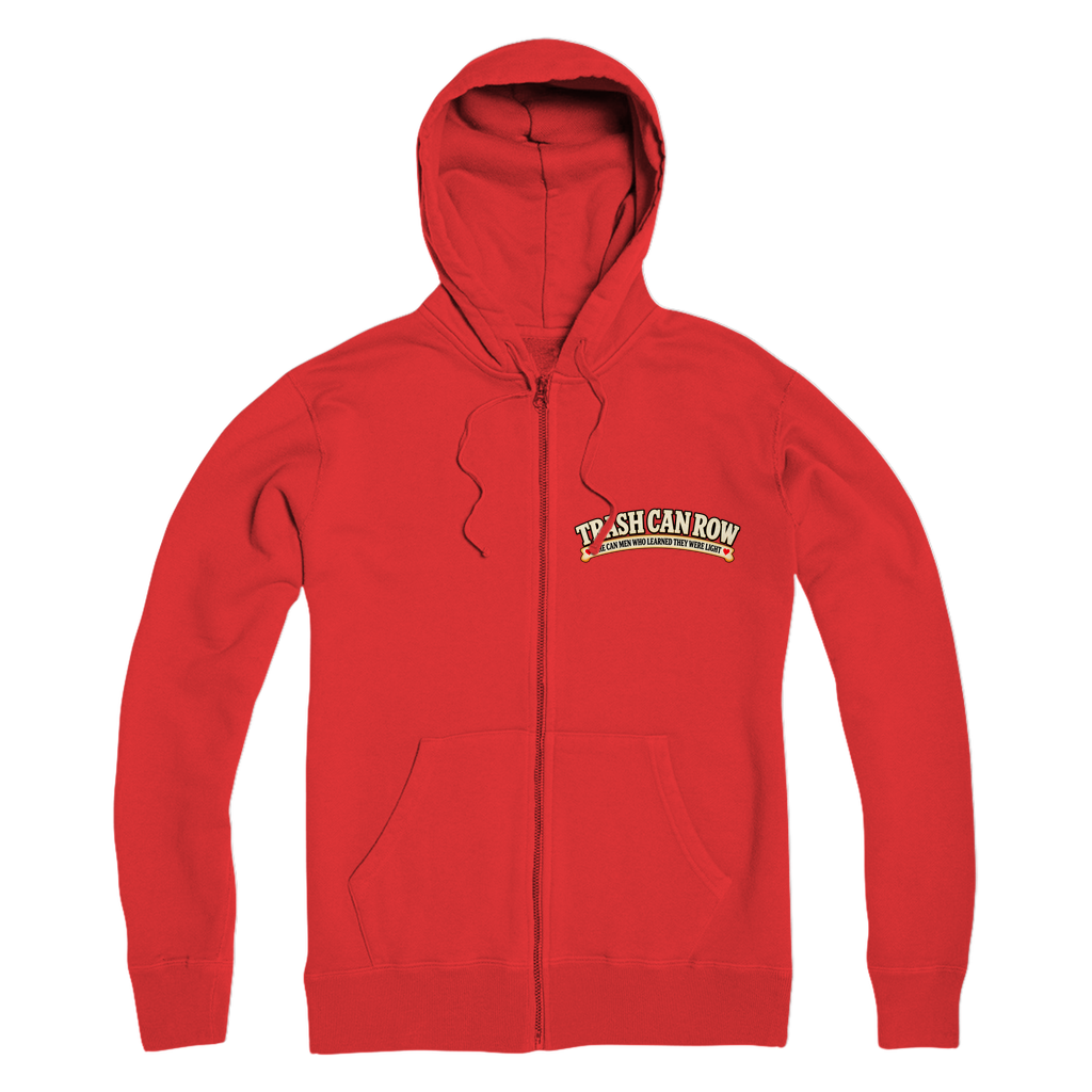 Trash Can Row – Premium Adult Zip Hoodie