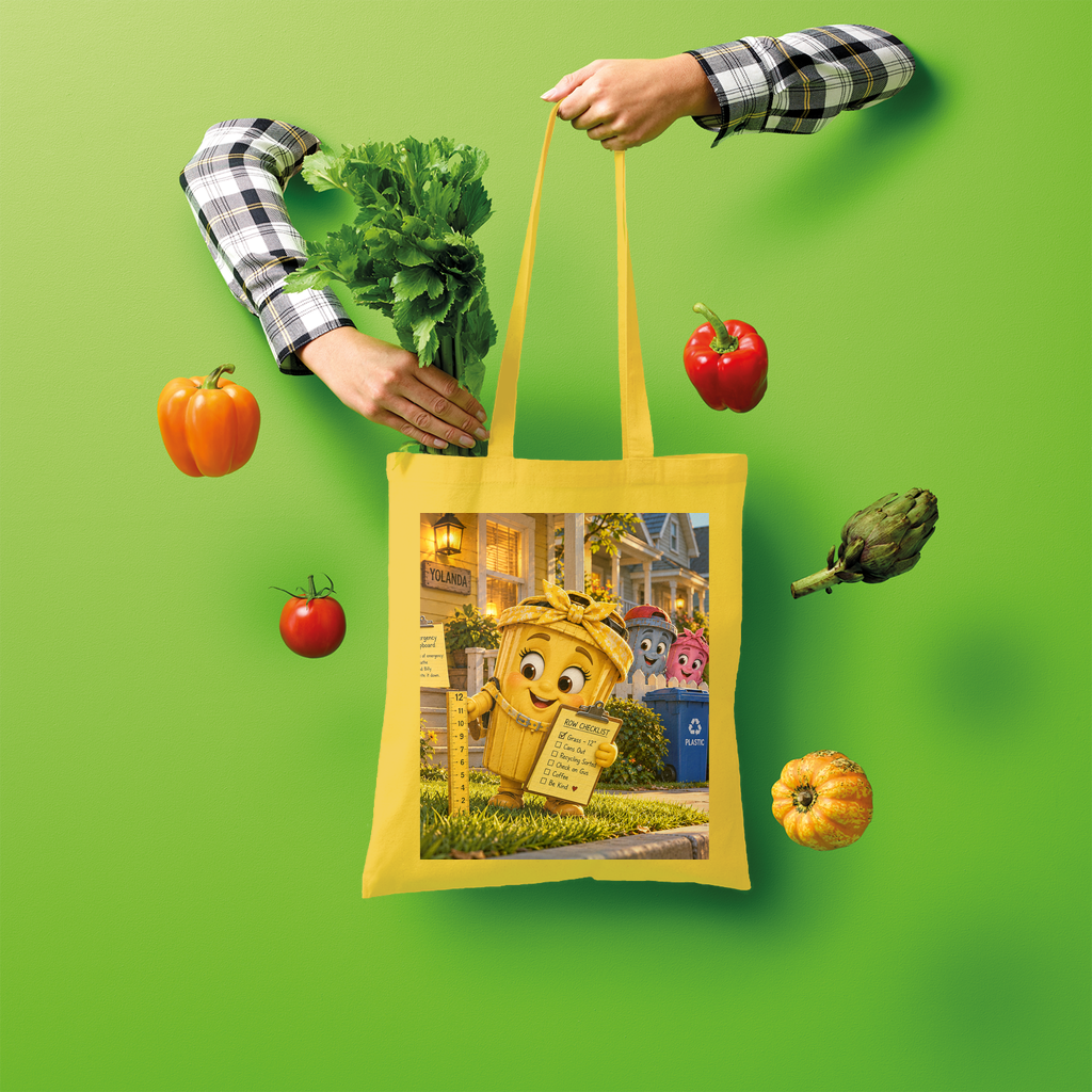 Trash Can Row Shopper Tote Bag