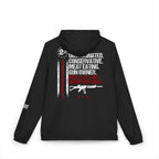 Windbreaker Jacket — '2nd Amendment: Unvaccinated Conservative' Patriotic Rifle Design