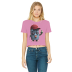 ANGRY CAN MAN 3.0 Classic Women's Cropped Raw Edge T-Shirt
