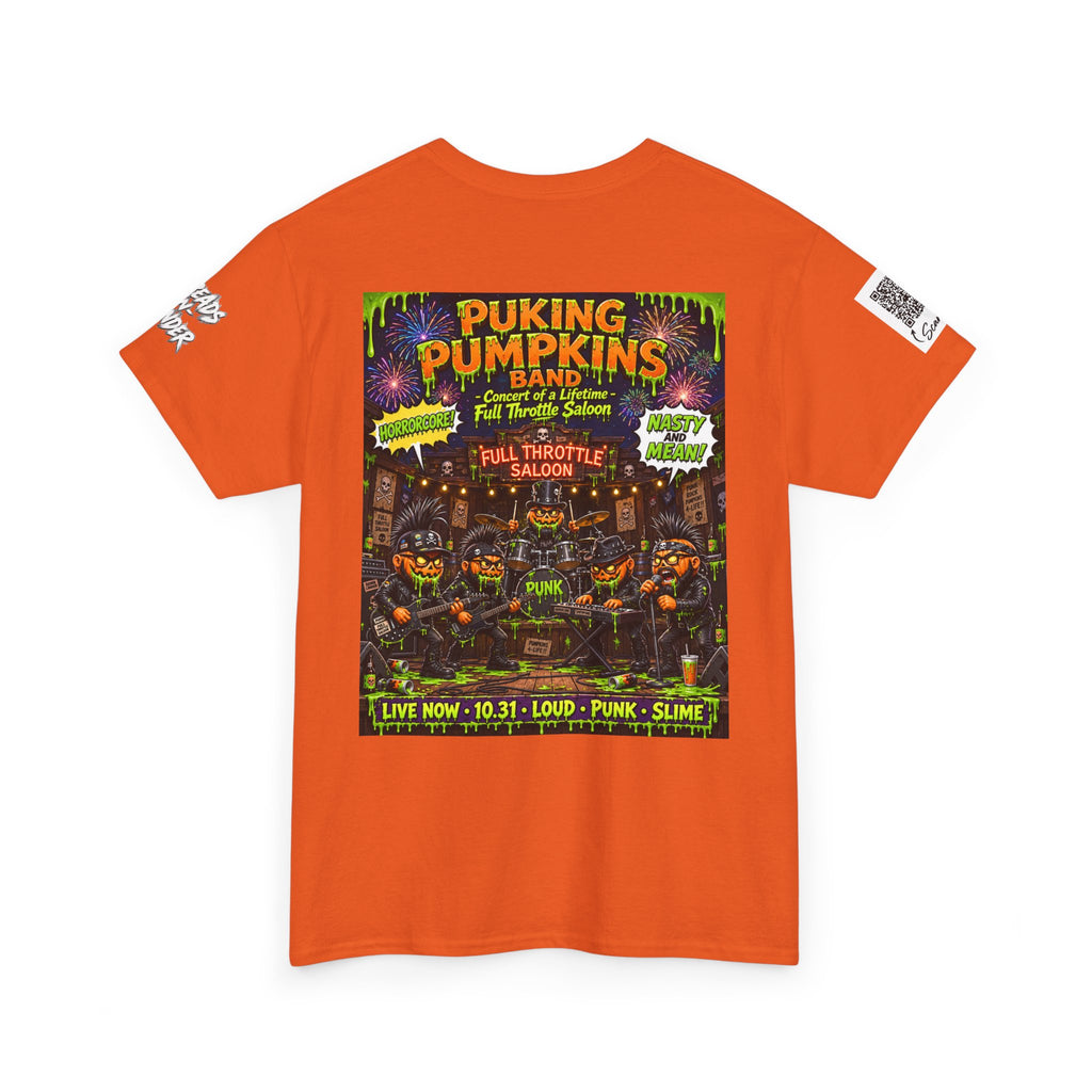 The puking Pumpkins Band — Concert of Life - Horror Graphic T-Shirt