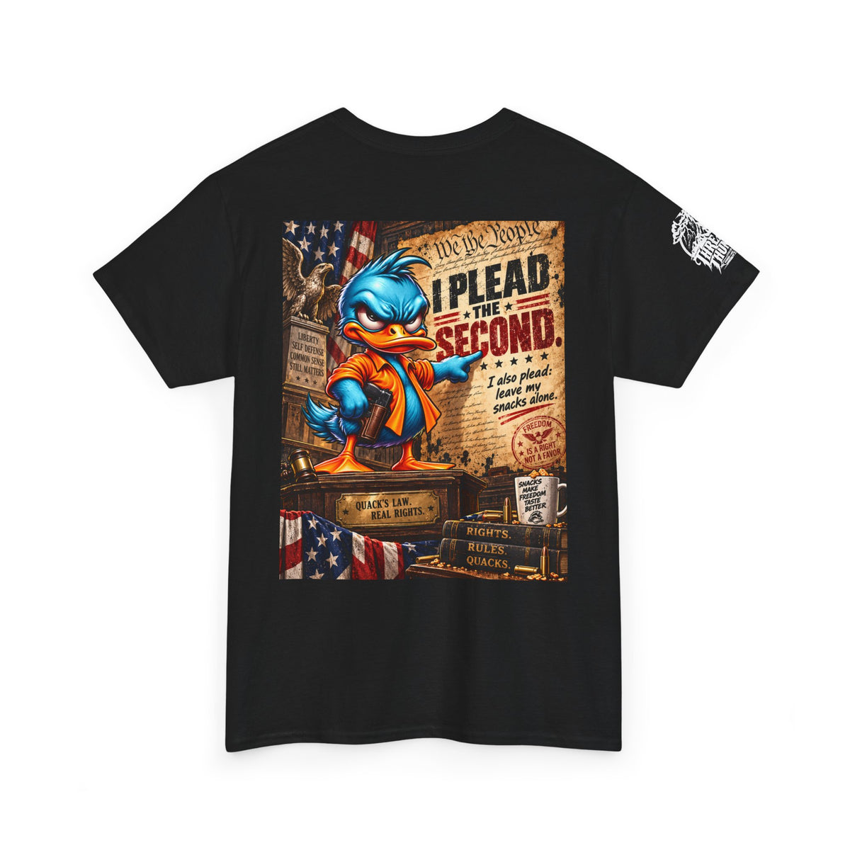 I Plead the Second — Leave My Snacks Alone Back Graphic Tee