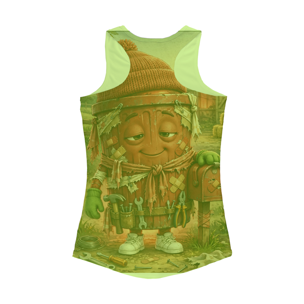 Trash Can Row – Women Performance Tank Top