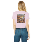 The Silver Shivers Band Classic Women's Cropped Raw Edge T-Shirt