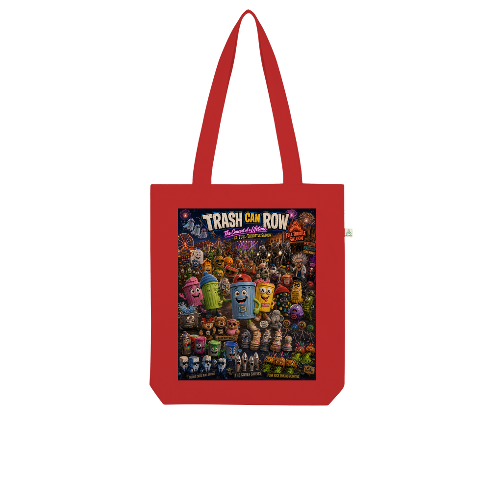 Trash Can Row CONCERT FOR A LIFETIME Organic Tote Bag