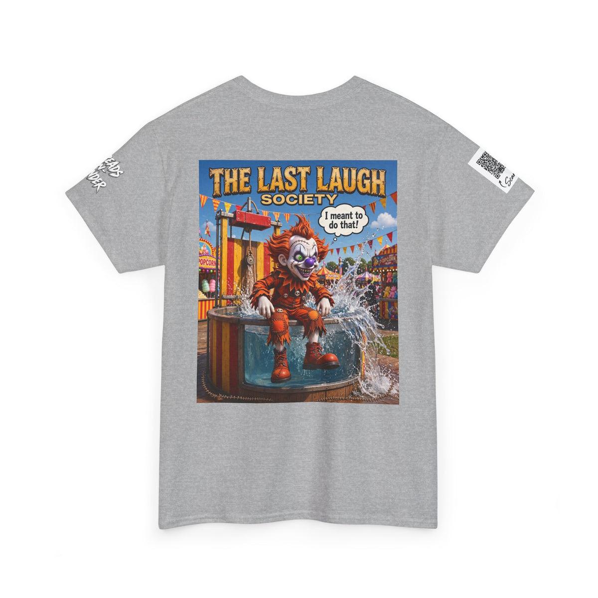The Last Laugh Society Tee #166 — Carnival Clown Horror Graphic T-Shirt