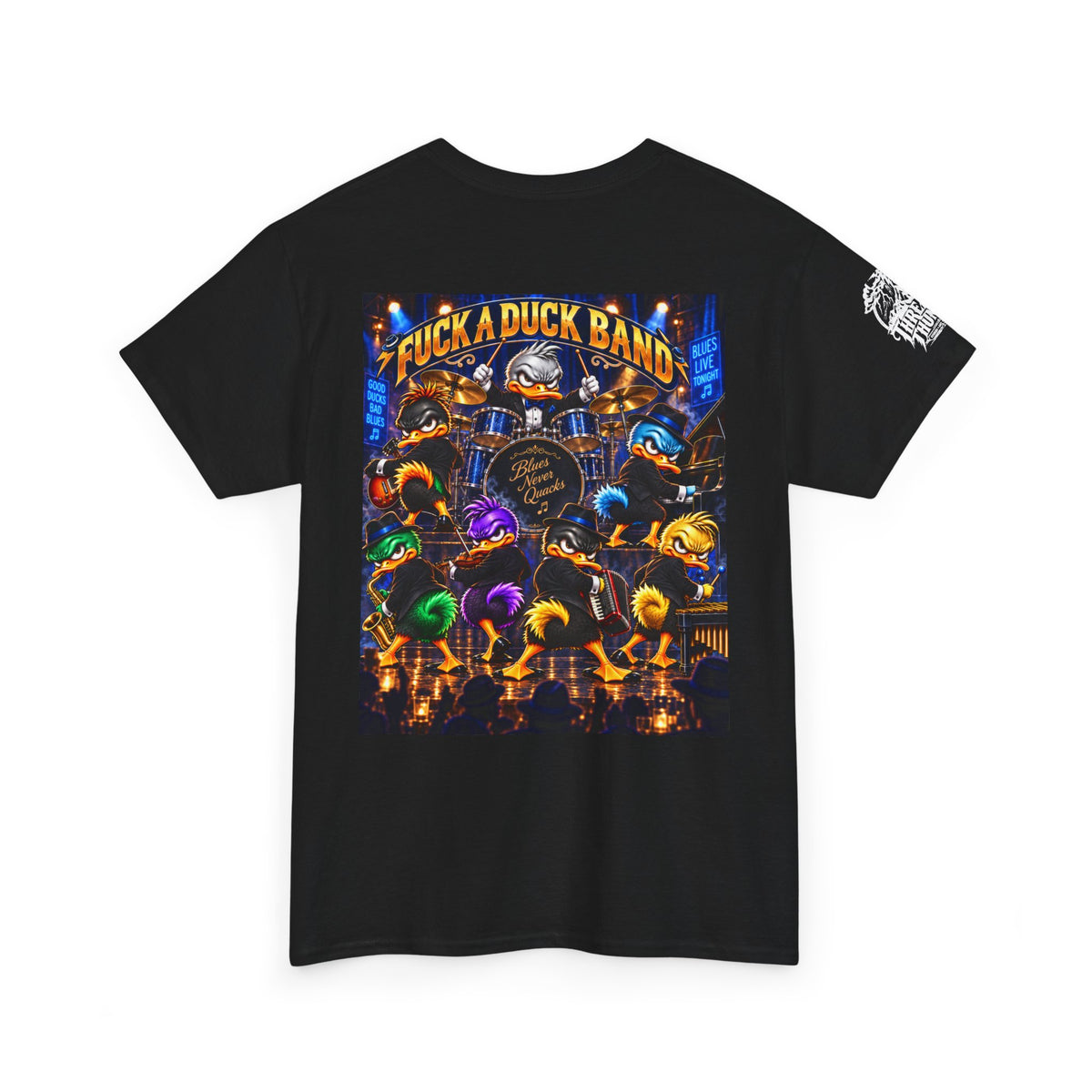 FUCK A DUCK BAND — Backstage Quack Crew Back Graphic Tee
