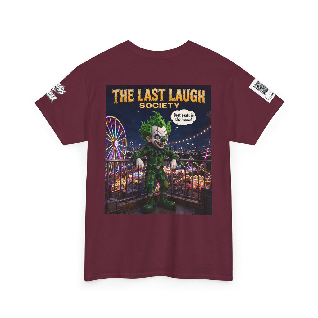 The Last Laugh Society Tee #154 — Carnival Clown Horror Graphic T-Shirt