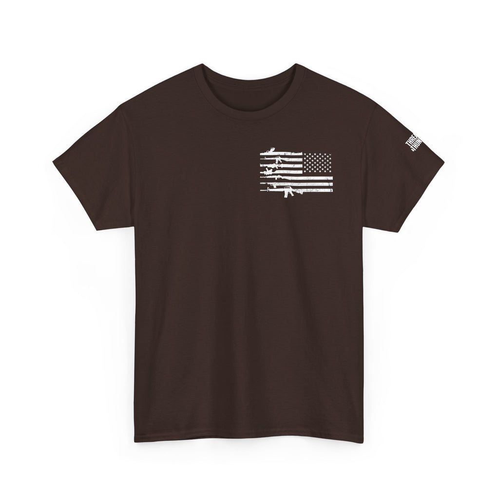 Second Amendment T-Shirt — Constitution Quote Flag Tee