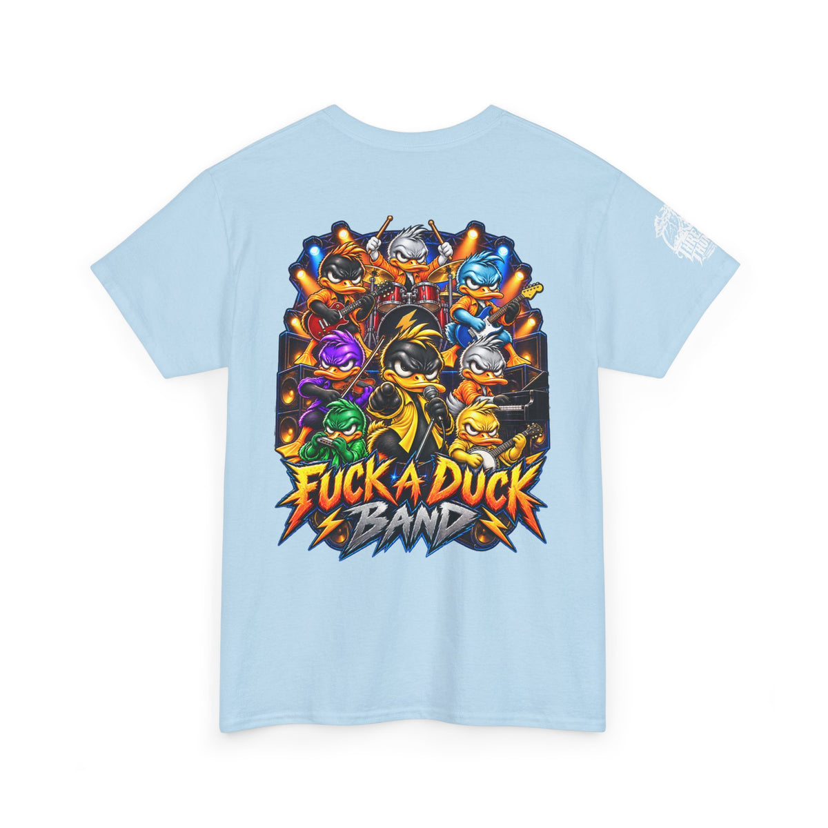 FUCK A DUCK BAND — Full-Color Rock Ensemble Back Graphic Tee
