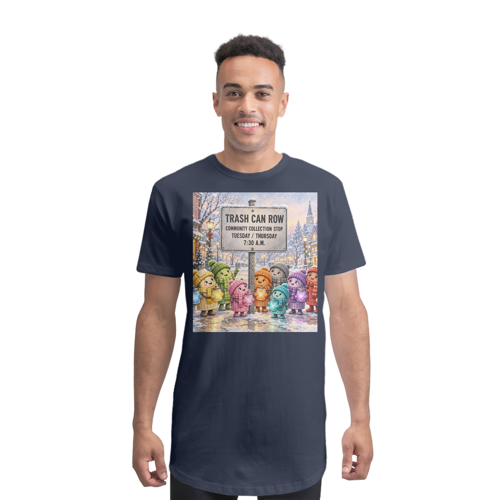 Trash Can Row Premium Long Body T-Shirt