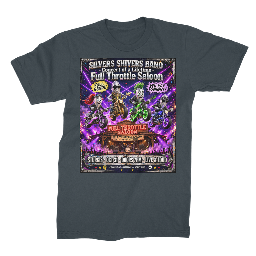 The Silver Shivers Band Unisex Cotton T-Shirt