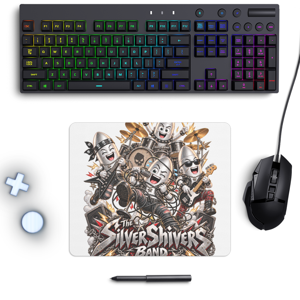 The Silver Shivers Band Mouse Pad