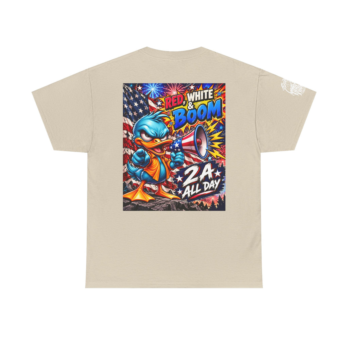 Red, White & Boom Patriotic Duck Back Graphic Tee