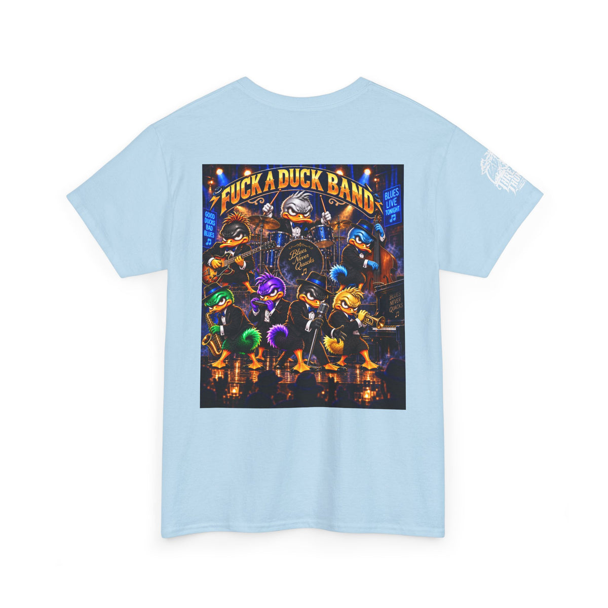 Blues Live Tonight — FUCK A DUCK BAND Back Graphic Tee