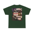 Mental Health Awareness T-Shirt — Gothic Skull Collage with Encouraging Quotes