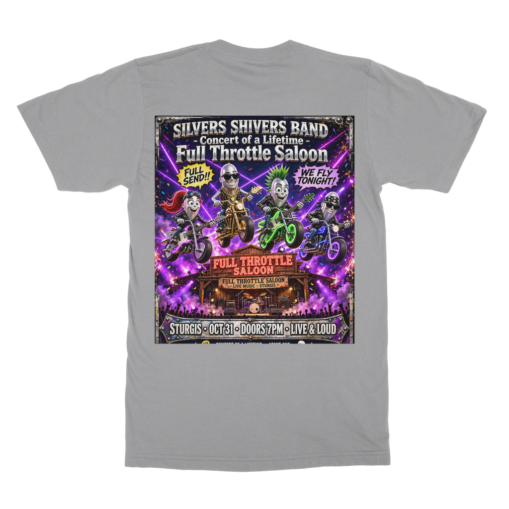 The Silver Shivers Band Classic Heavy Cotton Adult T-Shirt