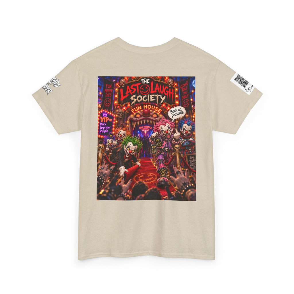 The Last Laugh Society Tee #148 — Carnival Clown Horror Graphic T-Shirt