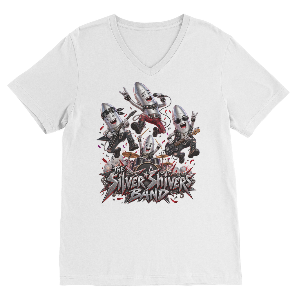 The Silver Shivers Band Classic V-Neck T-Shirt