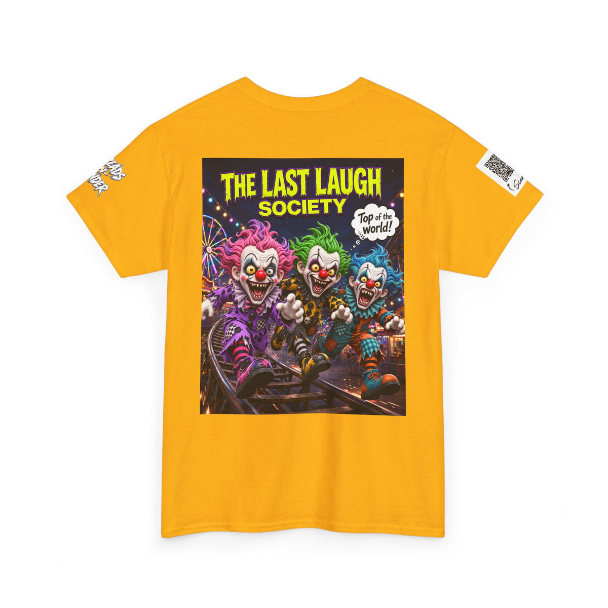 The Last Laugh Society Tee #141 — Carnival Clown Horror Graphic T-Shirt