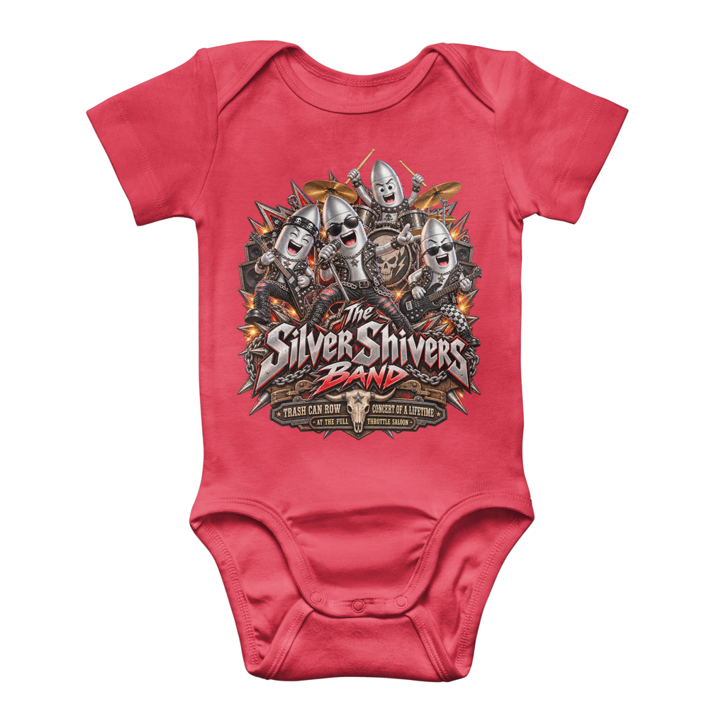 The Silver Shivers Band Classic Baby Onesie Bodysuit