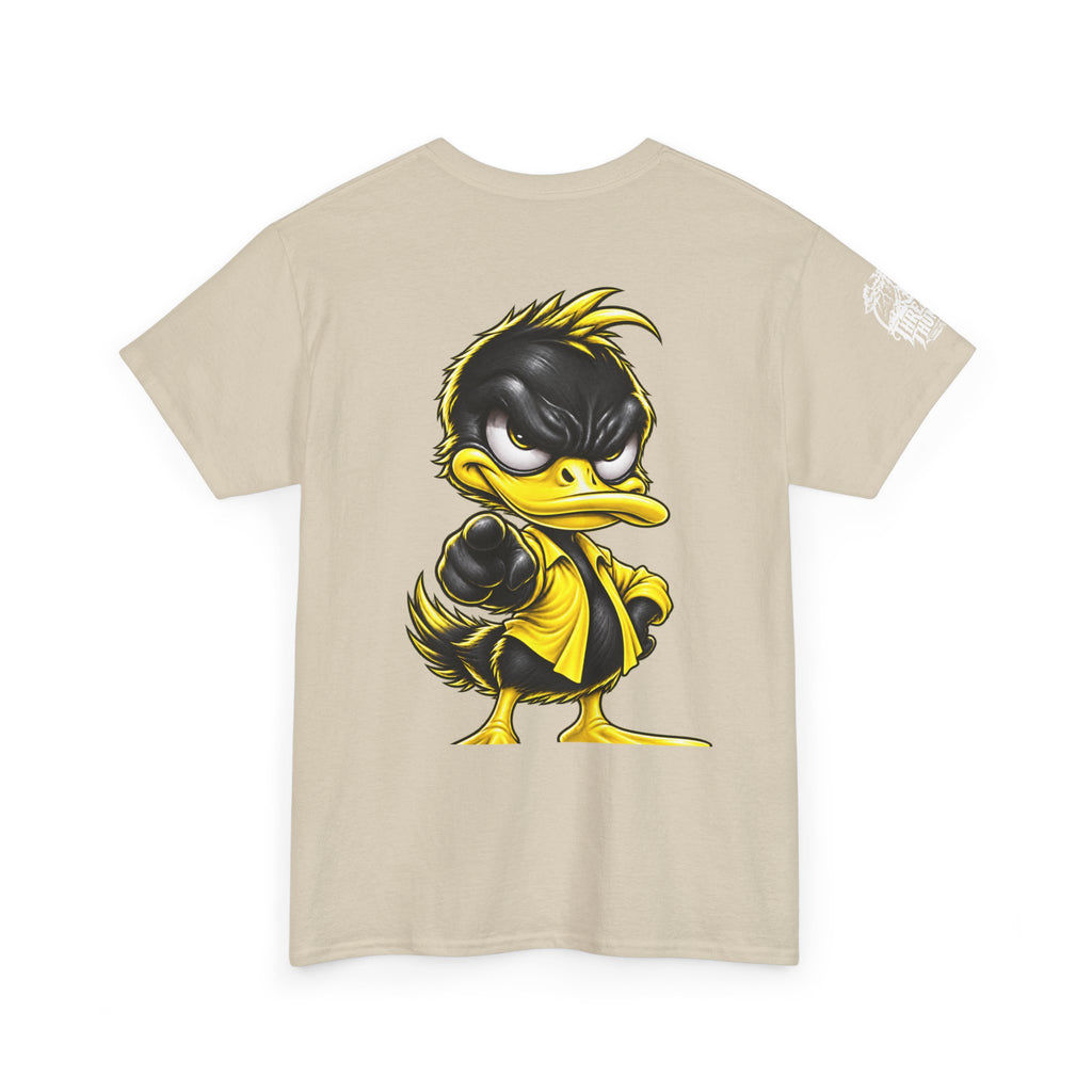 Yellow Rebel Duck Character Back Graphic Tee