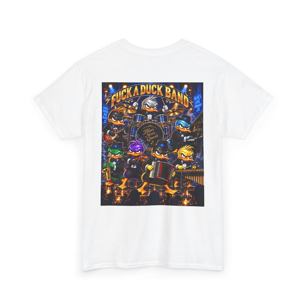 Blues, Tunes & Quacks — Duck Band Back Graphic Tee