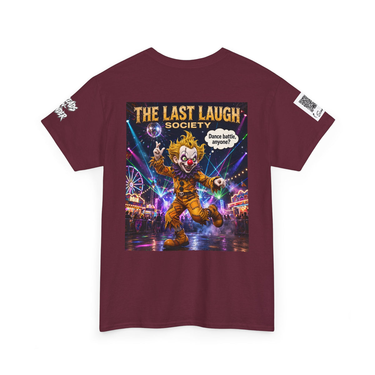 The Last Laugh Society Tee #152 — Carnival Clown Horror Graphic T-Shirt