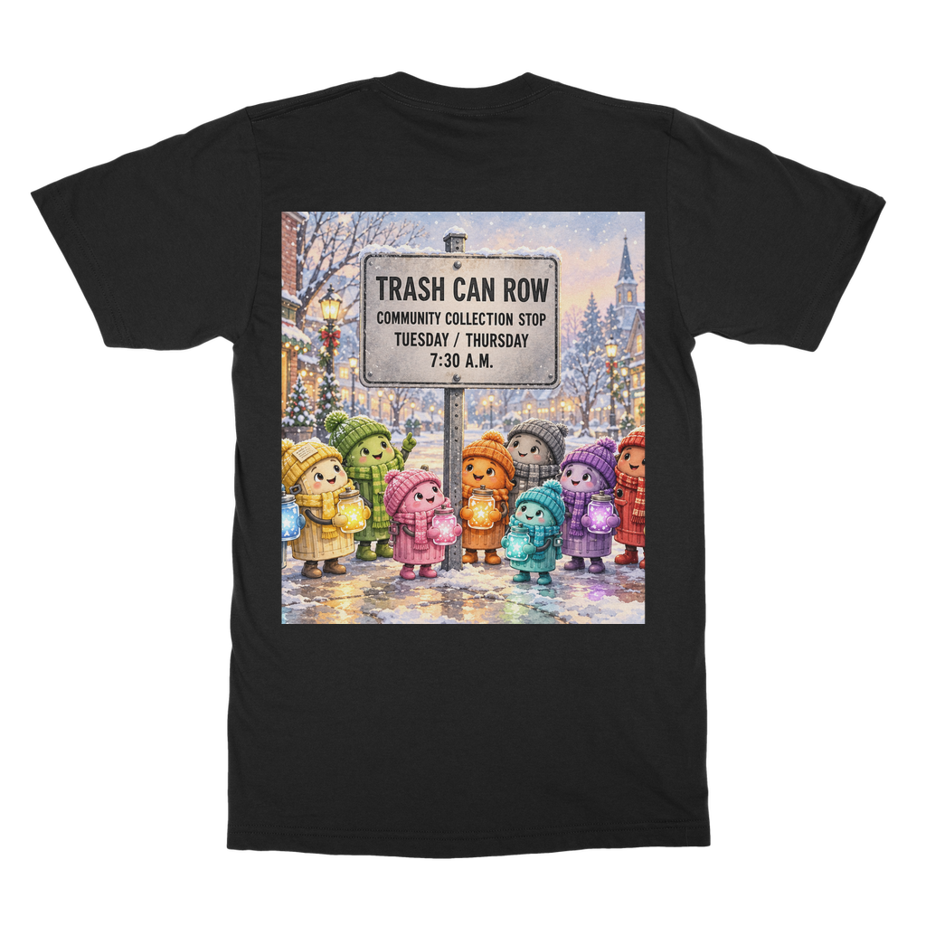 Trash Can Row – Classic Adult T-Shirt