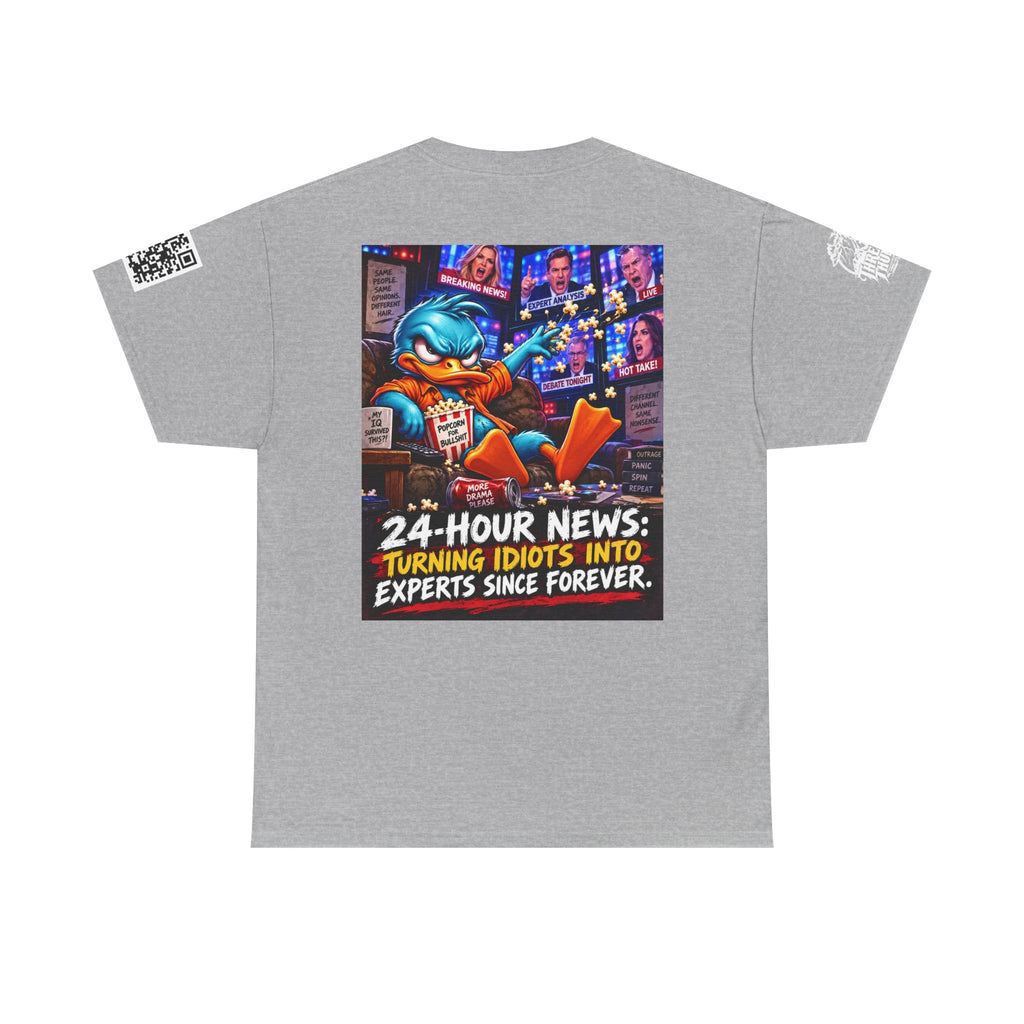 24-Hour News — Turning Idiots Into Experts Back Graphic Tee
