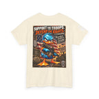 Support the Troops, Defend the Rights Back Graphic Tee