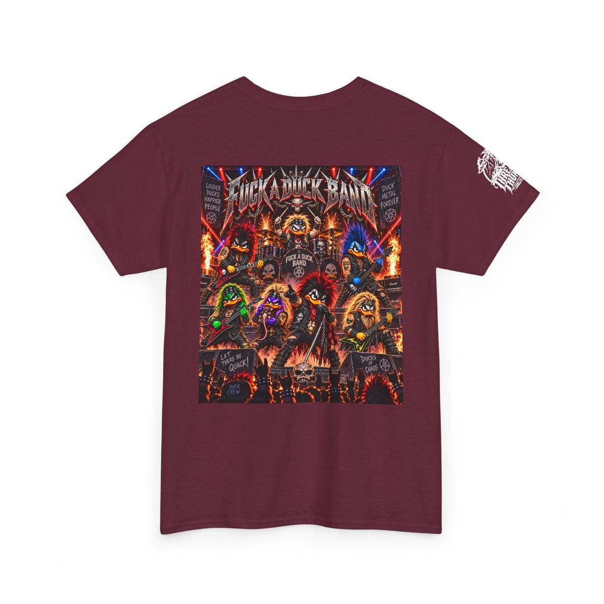 FUCK A DUCK BAND — Heavy Metal Monster Show Back Graphic Tee