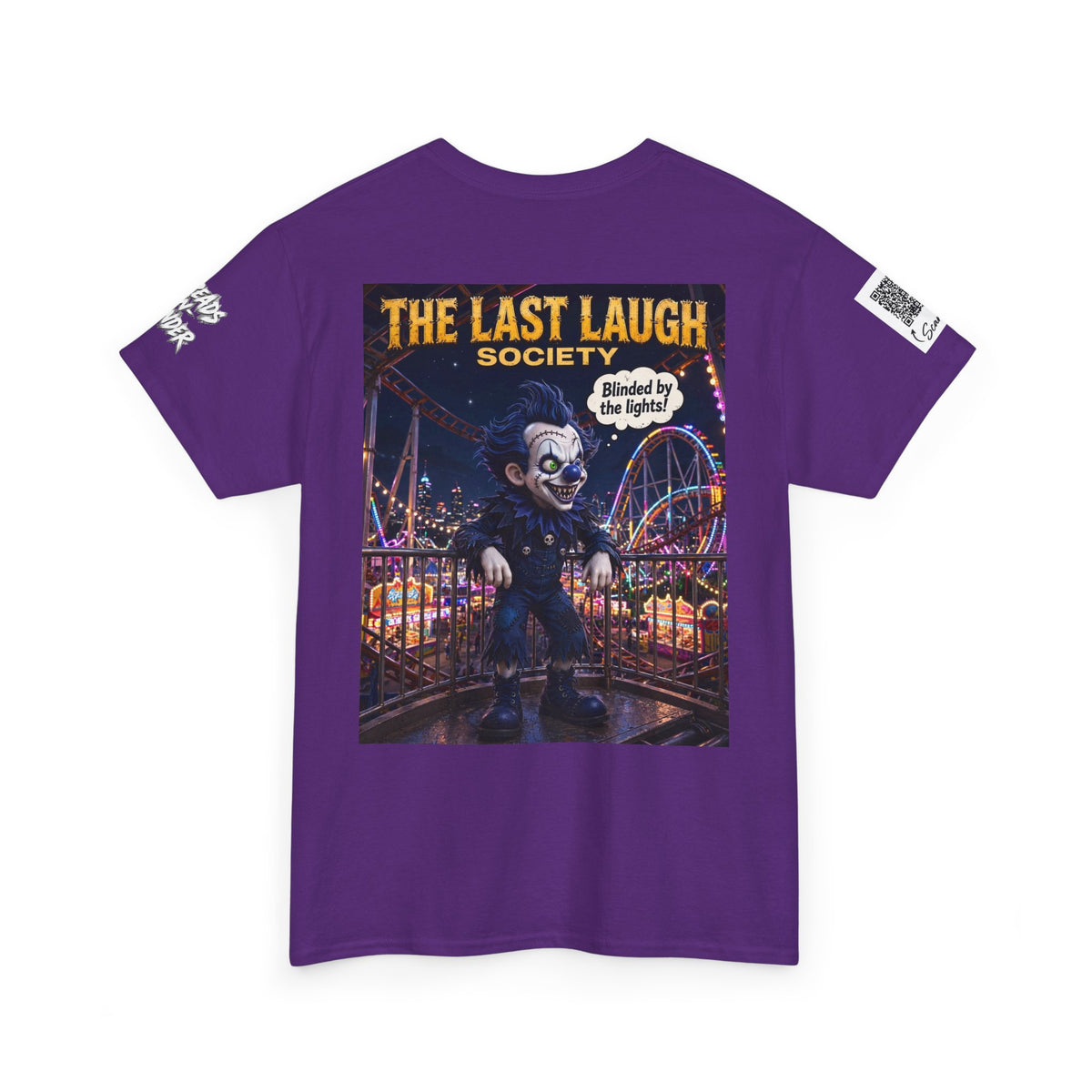 The Last Laugh Society Tee #106 — Carnival Clown Horror Graphic T-Shirt