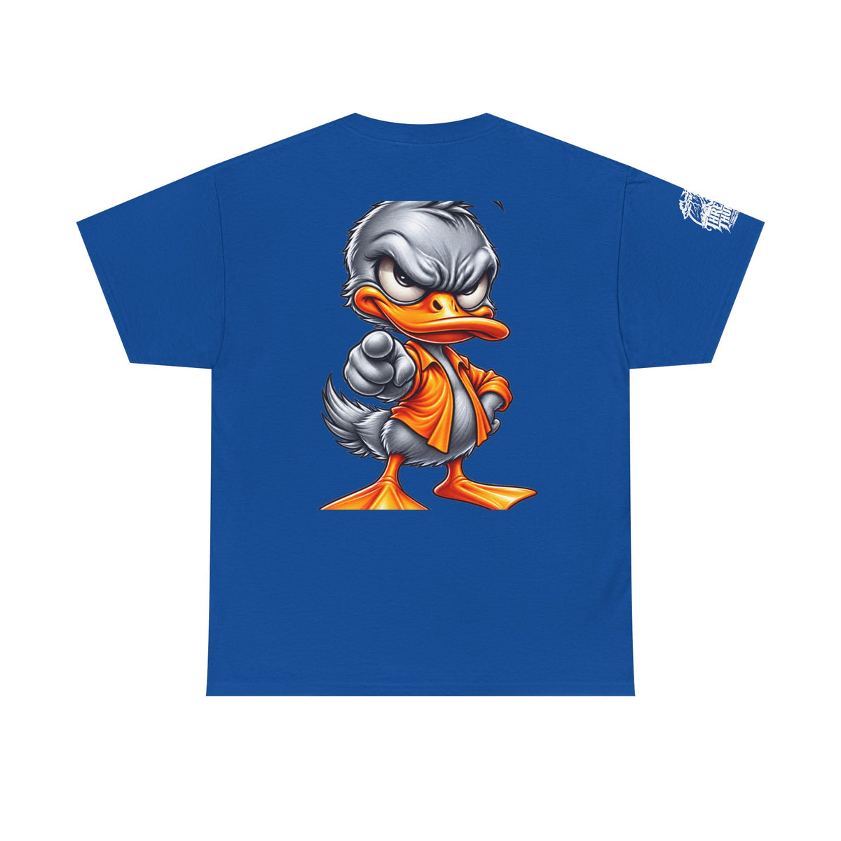 Silver Rebel Duck Character Back Graphic Tee