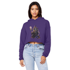 angry can man Cropped Raw Edge Boyfriend Hoodie