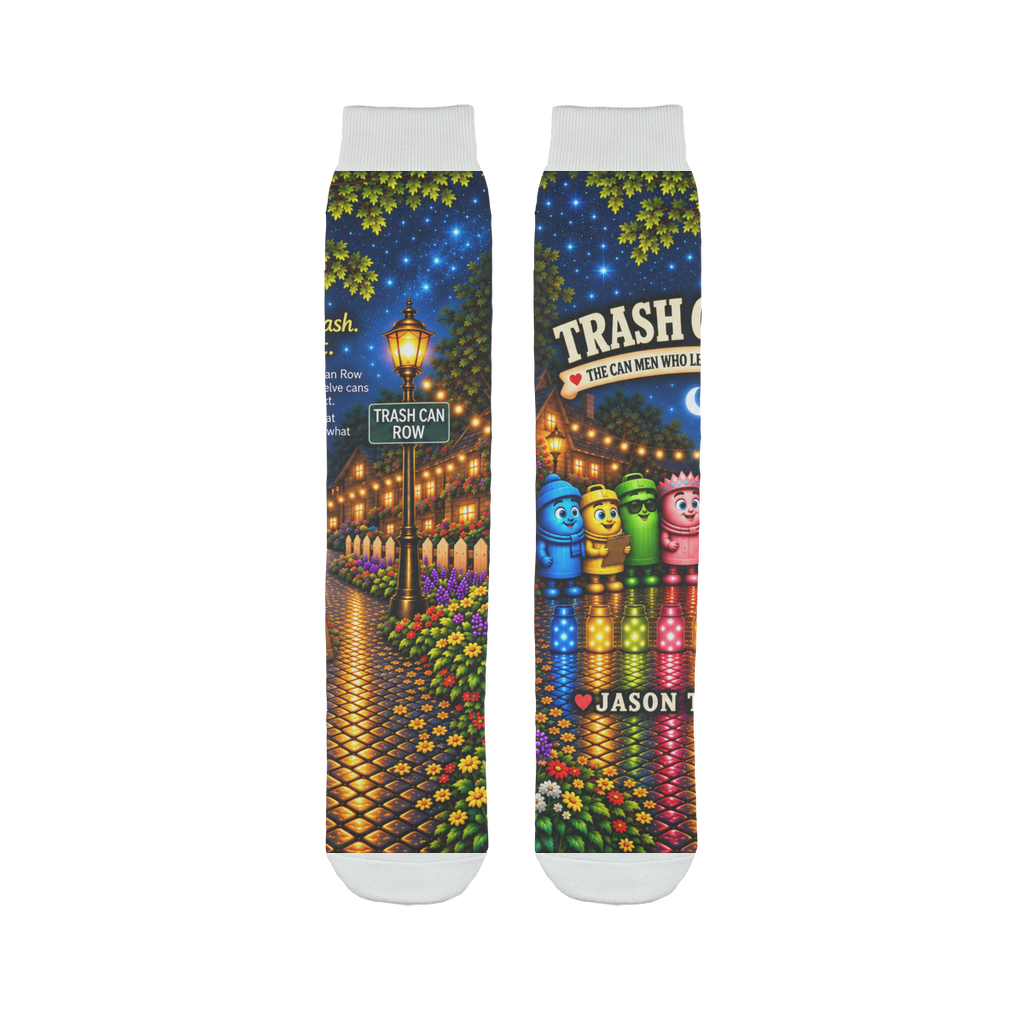 Trash Can Row Sublimation Sock