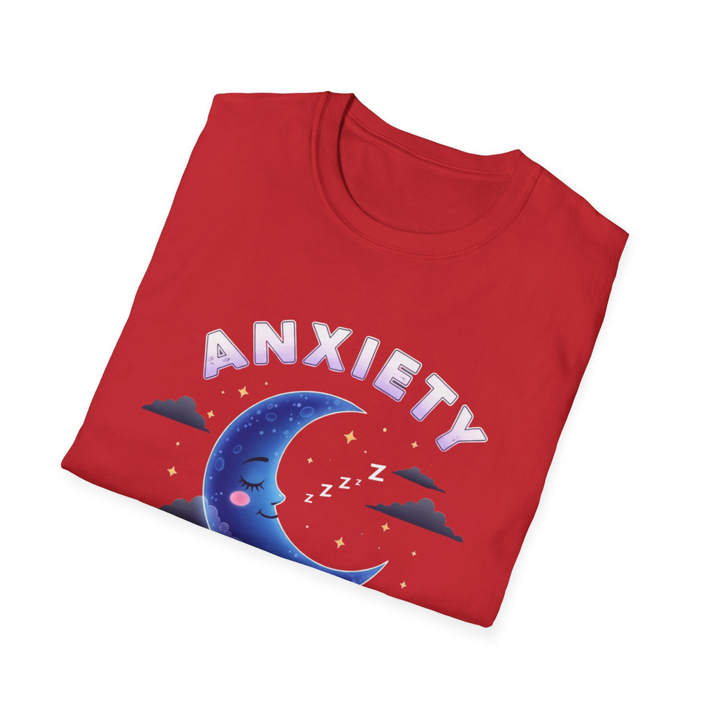 Anxiety Moon T-Shirt — 'Sleep Tight' Cute Moon & Stars Relaxation Tee