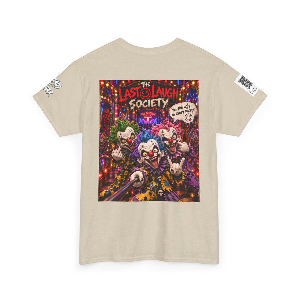 The Last Laugh Society Tee #147 — Carnival Clown Horror Graphic T-Shirt