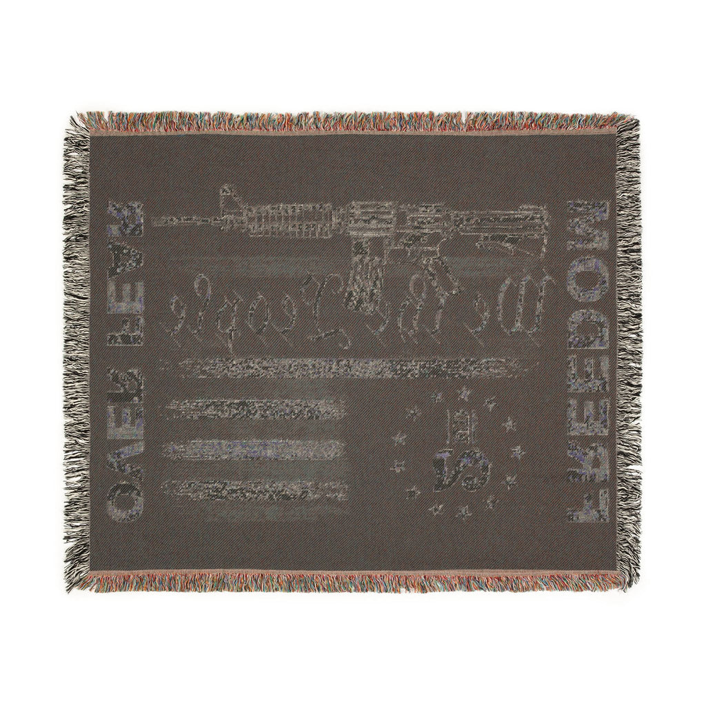 Freedom Over Fear Woven Blanket — "We The People" 2A Flag Throw