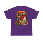 Satan Still Has a Restraining Order Against Me Back Graphic Tee