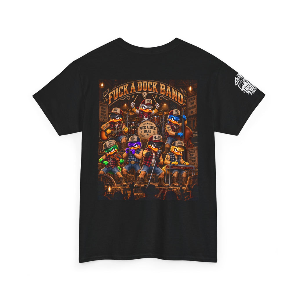 FUCK A DUCK BAND — Honky-Tonk Duck Band Back Graphic Tee