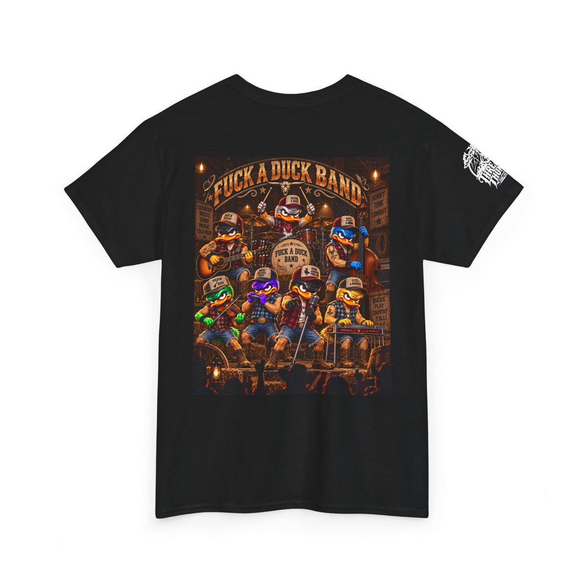 FUCK A DUCK BAND — Honky-Tonk Duck Band Back Graphic Tee