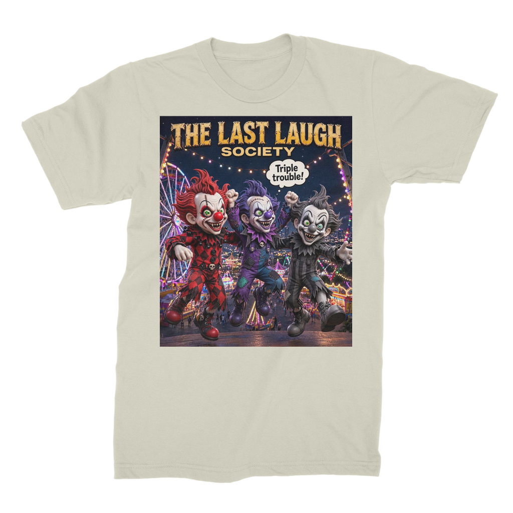 The Last Laugh Society Premium Jersey Adult T-Shirt
