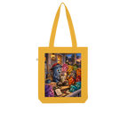 Trash Can Row Organic Tote Bag