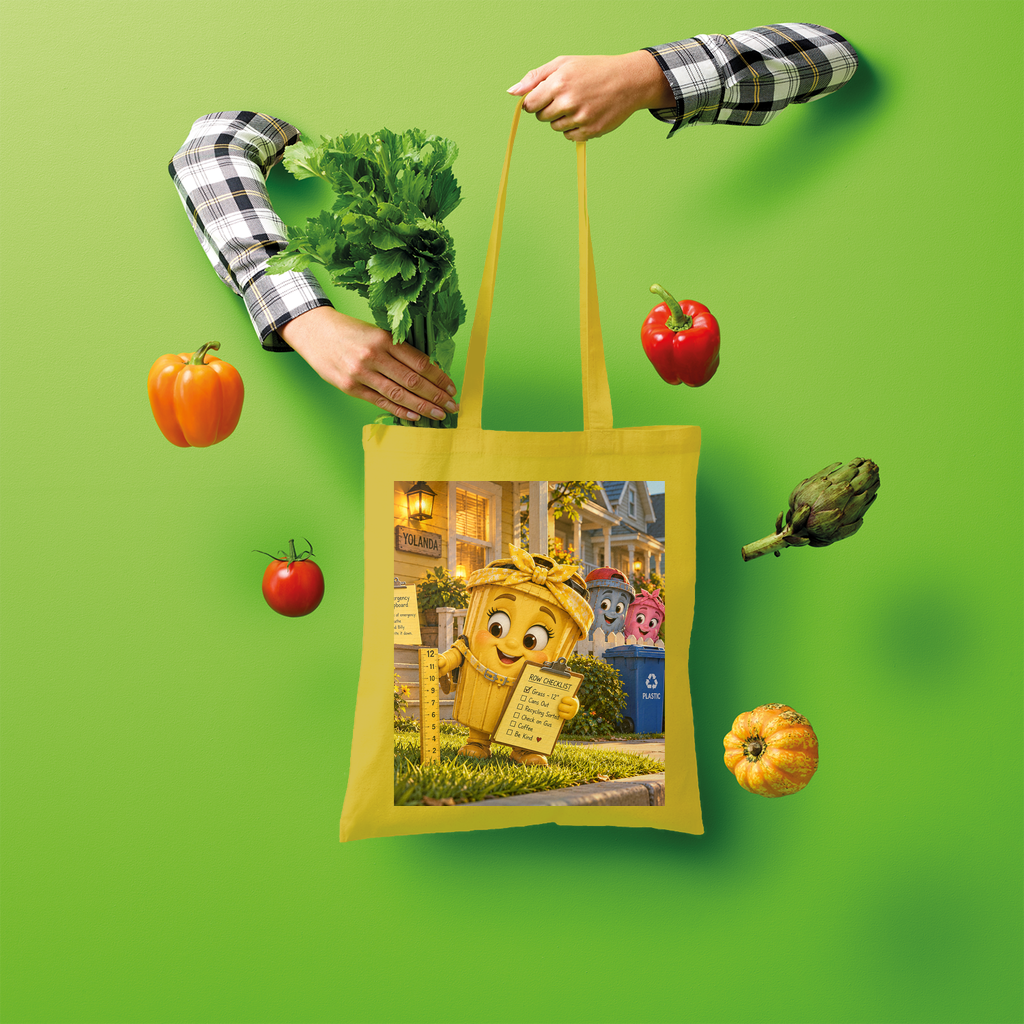 Trash Can Row Shopper Tote Bag