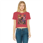 The Last Laugh Society Classic Women's Cropped Raw Edge T-Shirt