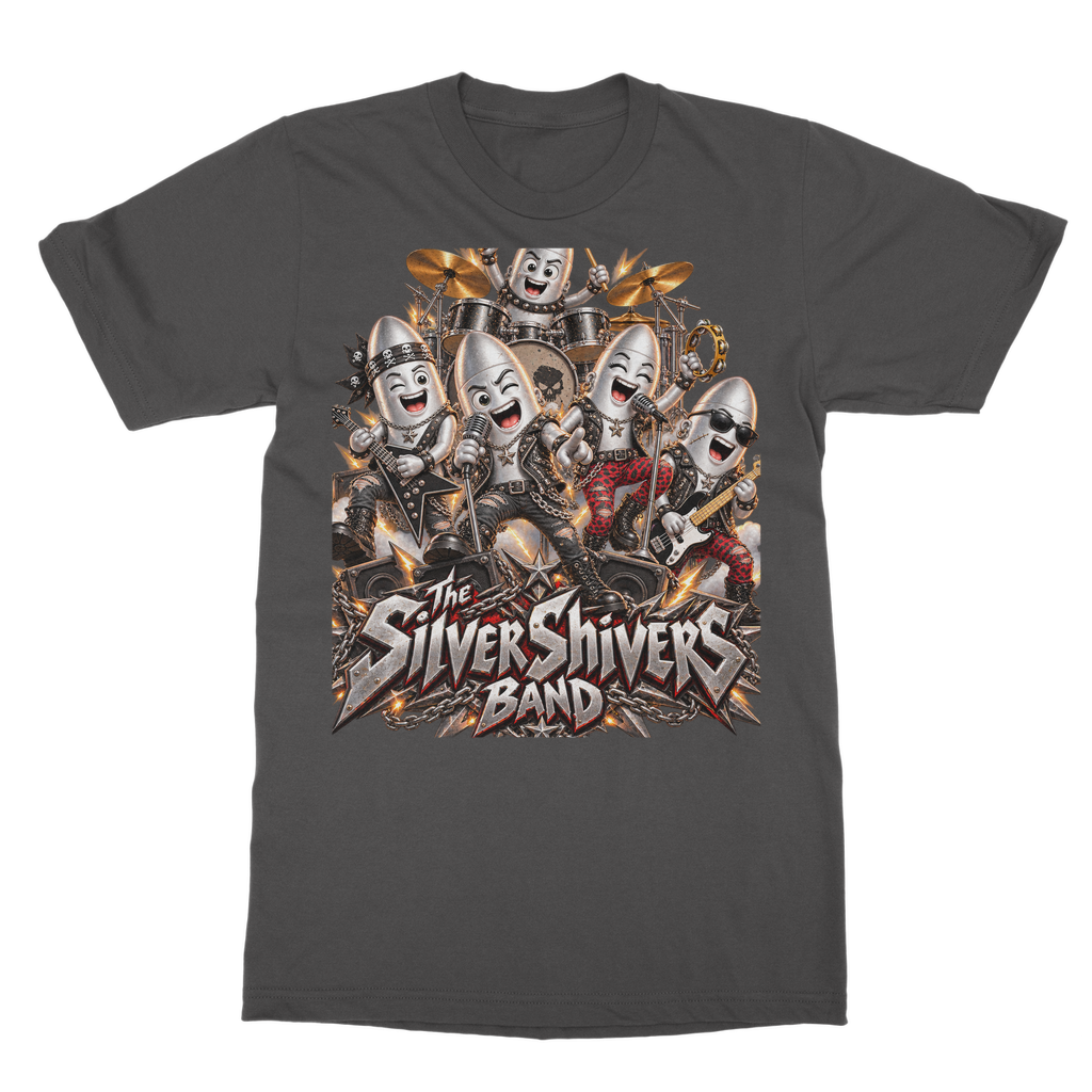 The Silver Shivers Band Classic Heavy Cotton Adult T-Shirt