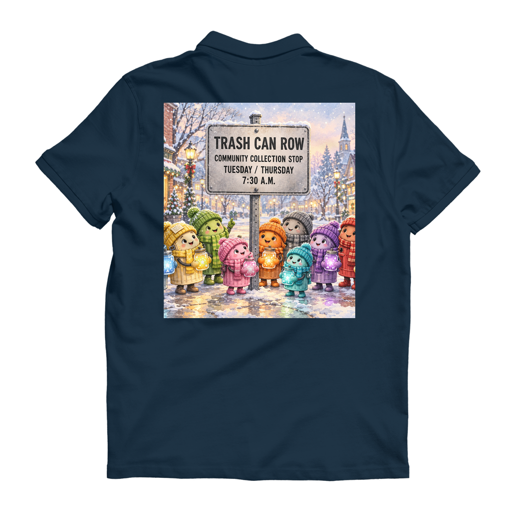 Trash Can Row Premium Adult Polo Shirt