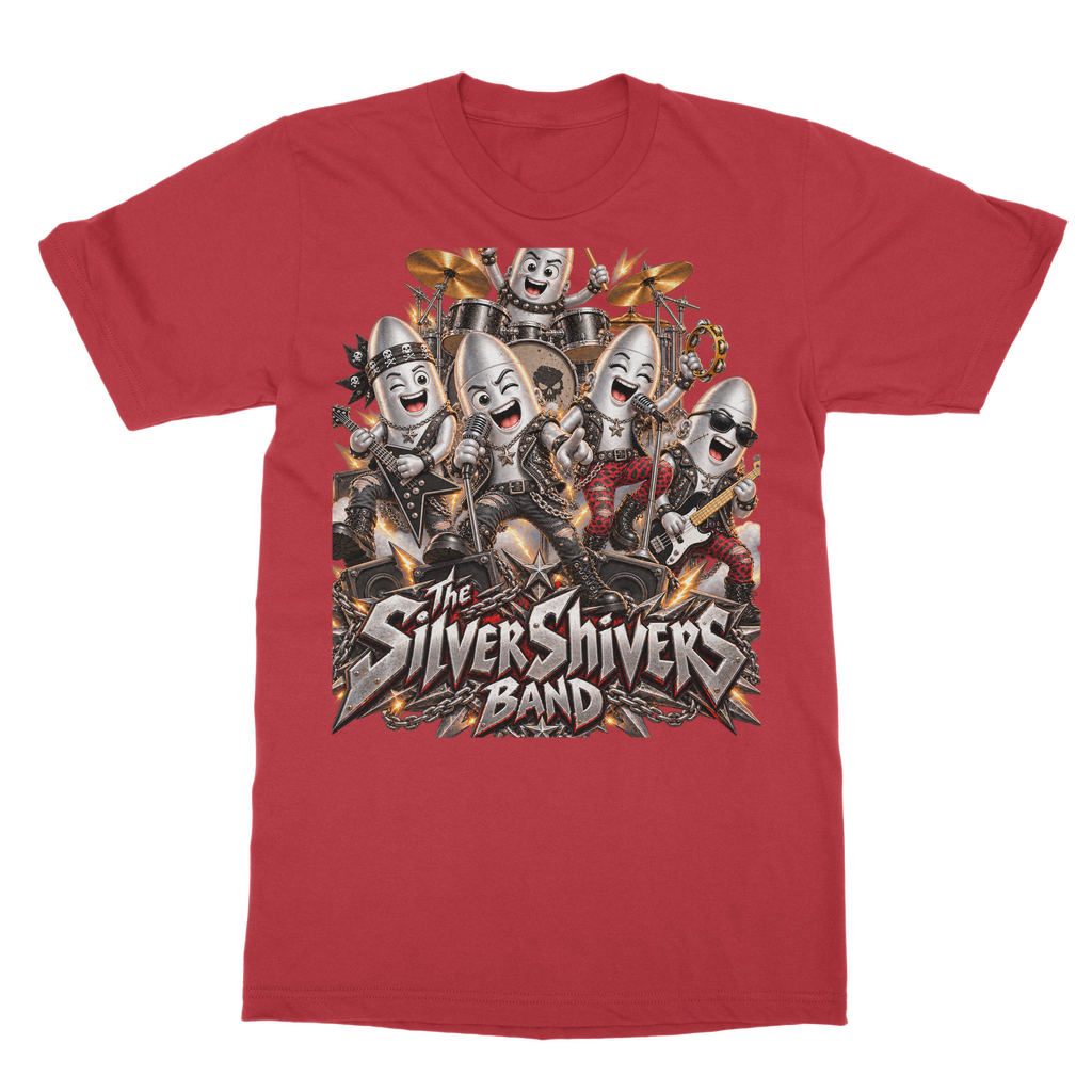 The Silver Shivers Band Classic Heavy Cotton Adult T-Shirt